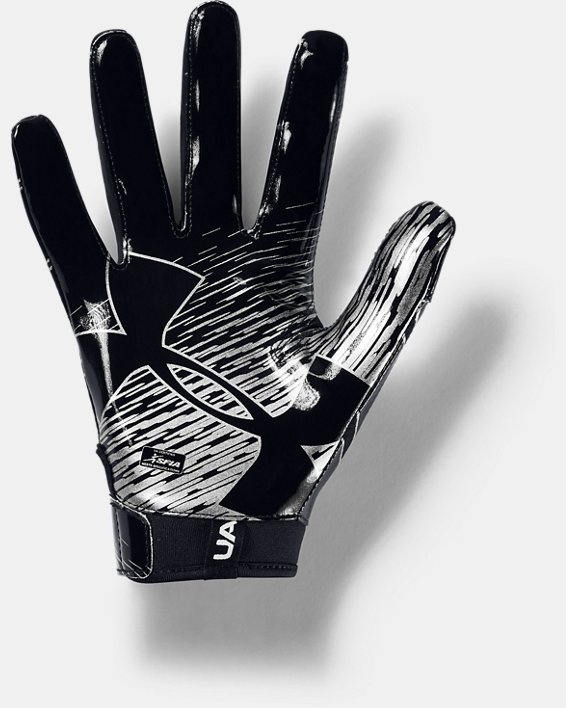 Men's UA F7 Football Gloves, Black, pdpMainDesktop image number 1